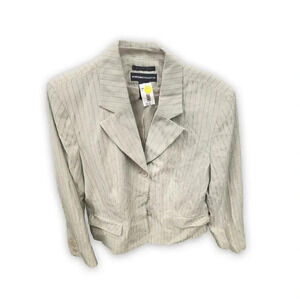 NWT VINTAGE NORTON MCNAUGHTON WOMENS PINSTRIPE BLAZER SIZE 14
